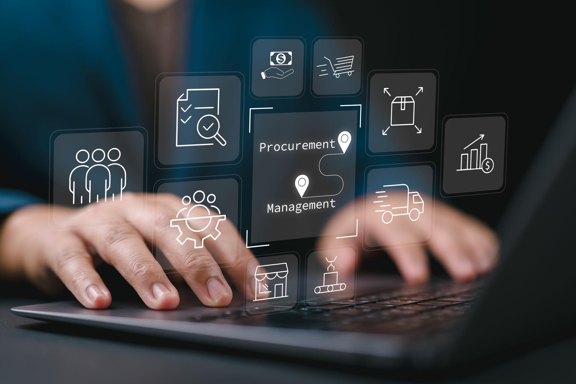 Procurement Management Industry concept, Businessman Supply Chain retail logistics management, Financial business growth, Transportation import-export, Best products procurement management